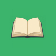 Reed Nolan logo — open book RN